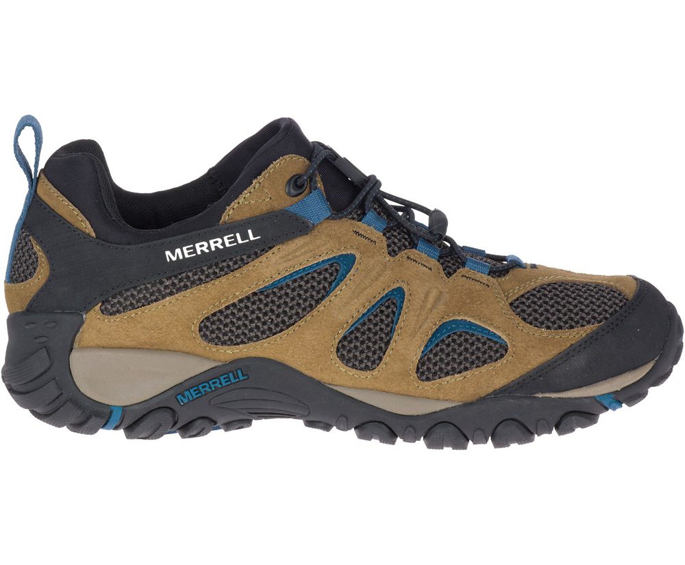 Buty Trekkingowe Merrell Męskie Brązowe/Czarne - Yokota 2 Stretch - 126785-RLJ